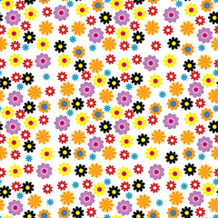 Floral seamless pattern Beautiful romantic floral