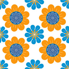 Floral seamless pattern Beautiful romantic floral