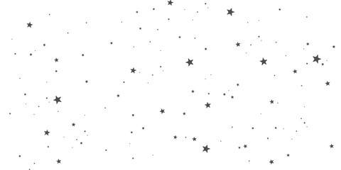 Shooting Star Black. Shooting star with an elegant star trail on a white background. Festive star sprinkles, powder.
