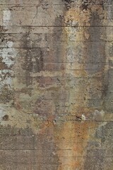 Texture of old concrete wall of a ww2 bunker for background.
