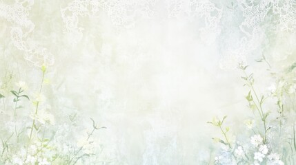 Obraz premium Delicate Pastel Easter Eggs Floral Background for Greeting Card