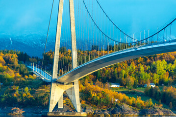 Obraz premium Halogaland Bridge in Narvik - Norway