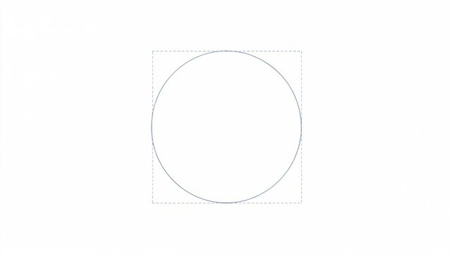  A minimalist square morphing into a circle and back again Abstract colorful gradients particles shape video 3d animation