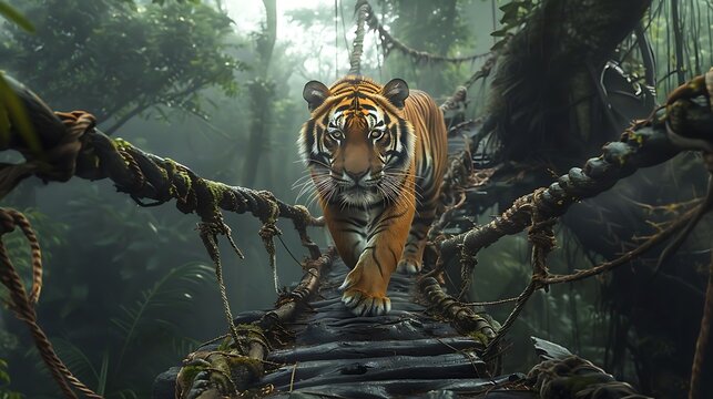 The Bali tiger (Panthera tigris balica) was a small and elusive tiger subspecies native to Bali, Indonesia. It had a slender build, short fur with dark, closely spaced stripes, and a deep orange coat.