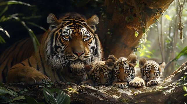 The Bali tiger (Panthera tigris balica) was a small and elusive tiger subspecies native to Bali, Indonesia. It had a slender build, short fur with dark, closely spaced stripes, and a deep orange coat.