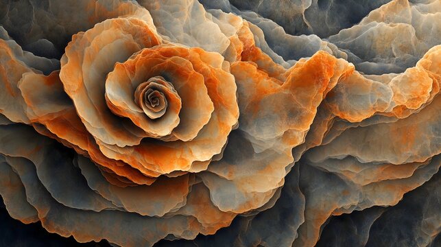 Elegant barite texture with soft rose patterns in warm tones for creative backgrounds and wallpapers