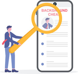 Social media illustration, business concept, web design

