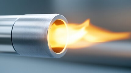 A slow-motion shot of diesel fuel being injected into a cylinder, igniting with a bright flame