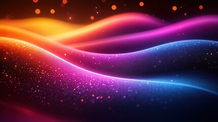 Abstract Colorful Wave Background
