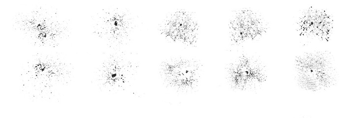 Fototapeta premium Blot, drops, splashes, set of splashes, paint, blood, imprint, graffiti, drawing, vector, isolated on transparent