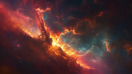 Visually engaging representation of futuristic city with neon and skyscrapers.
