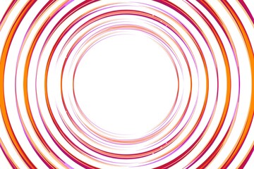 Vector abstract circles lines round frame red and yellow or fire isolated on white background with empty space for text. Red and yellow circles on white background. Red and yellow spiral