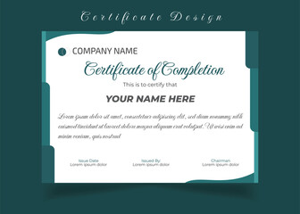 Certificate of Completion for Training Institute Certificate design Award Certificate design 
