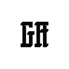 GA monogram logo design letter text name symbol monochrome logotype alphabet character simple logo