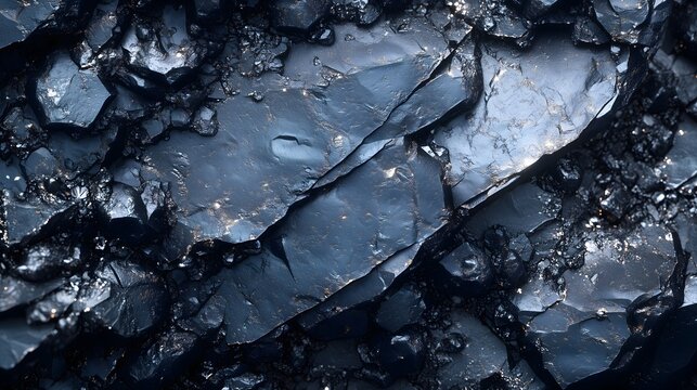 Stunning rendering of a magnetite texture featuring dark, layered surfaces and sparkling details perfect for backgrounds and wallpapers