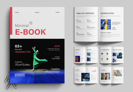 Minimal E Book Layout