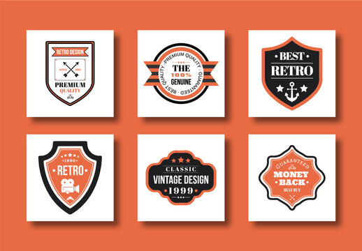 Vintage Style Badges and Logos