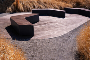 Modern abstract benches