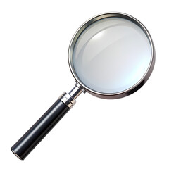 Magnifying Glass: Zoom, Inspect, Detail isolated on transparent background