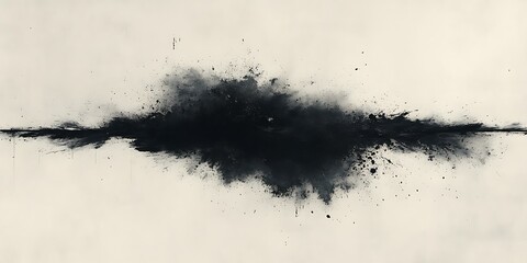 Dark abstract explosion on beige