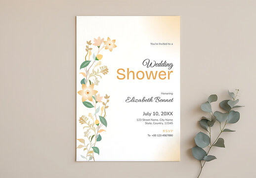 Bridal Shower Invitation Template