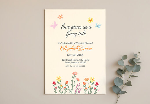 Bridal Shower Invitation for Wedding