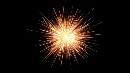 Fototapeta premium Intense Burst Overlay Explosive Light Flare on Black