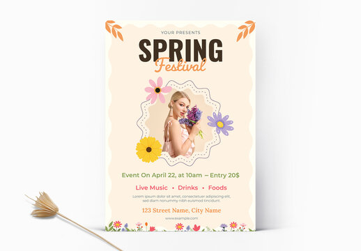 Spring Festival Flyer Layout