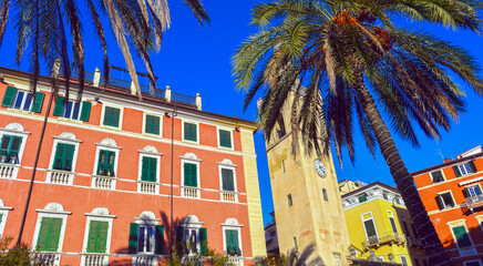 Naklejka premium Altstadt von Lerici in Ligurien (Italien)