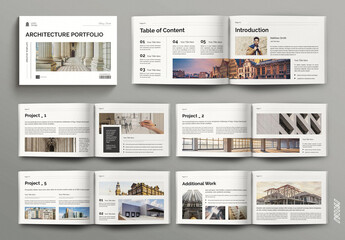 Architecture Portfolio Landscape Template Layout