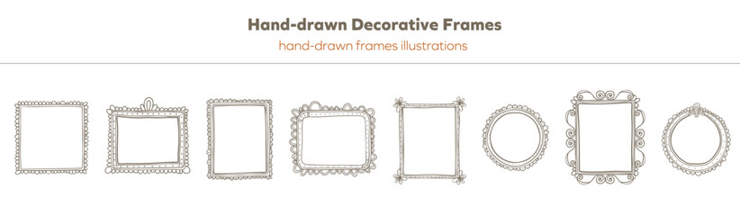 Hand-drawn Decorative Frames