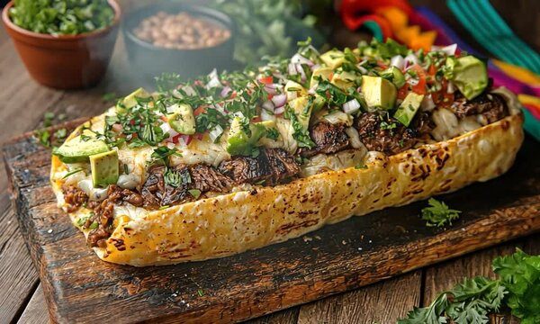 crisp tlayuda topped with refried beans video mexican cuisine