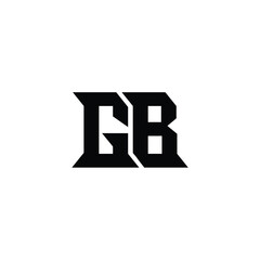 GB monogram logo design letter text name symbol monochrome logotype alphabet character simple logo