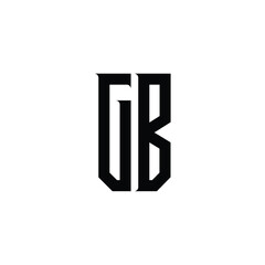 GB monogram logo design letter text name symbol monochrome logotype alphabet character simple logo