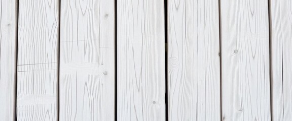 Fototapeta premium Distressed whitewashed wood planks, showing grain & texture, background, element