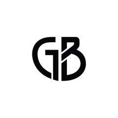 GB monogram logo design letter text name symbol monochrome logotype alphabet character simple logo