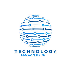 Globe logo design vector. Globe network logo design icon. tech logo template