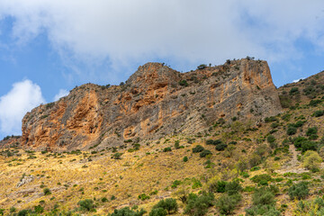 Clouds over mountains, Sierra Tejeda Natural Park, Andalusia, Spain