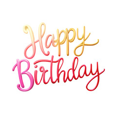 Happy Birthday Image: Free Download isolated on transparent background
