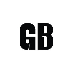 GB monogram logo design letter text name symbol monochrome logotype alphabet character simple logo