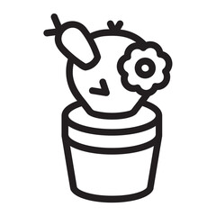 Cactus line icon