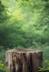 Obraz premium old stump in the forest