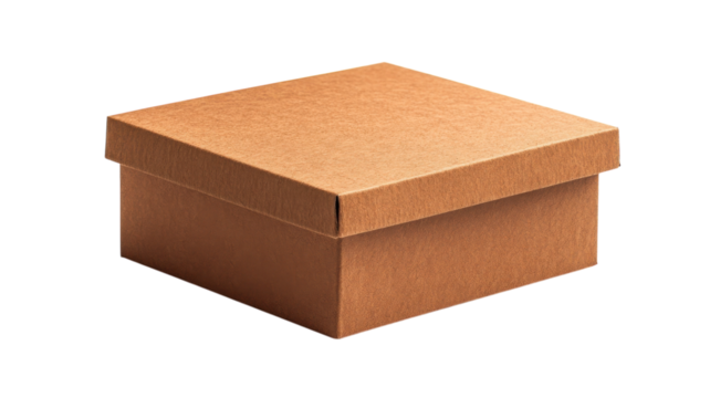 Brown cardboard box ready for storage or surprise gift at home