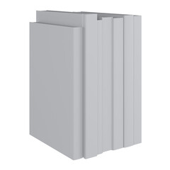 white box isolated on white