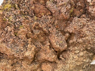 Brown sea rock