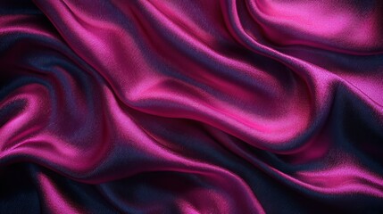 Obraz premium Rich, flowing, magenta silk