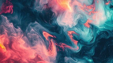 Fototapeta premium Organic abstract panorama wallpaper background