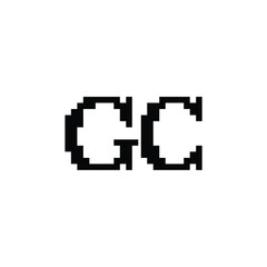 GC monogram logo design letter text name symbol monochrome logotype alphabet character simple logo