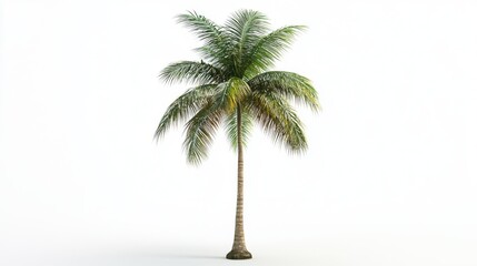 Obraz premium palm tree isolated on white background