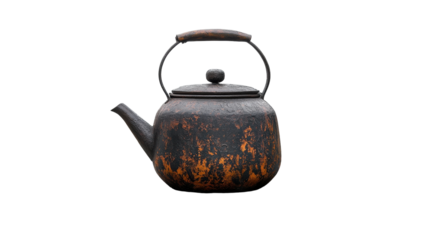Rustic tea kettle showcasing artisanal design and history in unique craftsmanship